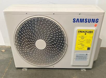 Samsung AR12TSFACWKX Ductless Mini Split Heat Pump, 12,000 BTU/h, 23 SEER, R-410A