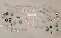 Assorted Costume Jewelry Collection &ndash; ~70 Pieces Including Earrings, Necklaces, Bracelets, And Rings