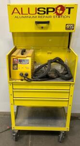 Dent Fix DF-900 Aluspot Aluminum Repair Station, Spot Welder, 110-240V, Cabinet, SN 000587