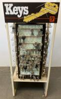 Ilco Unican Key Blank Spinner Rack with Assorted Keys, 4-Sided Rotating Display - 3