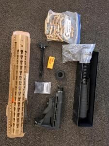 AR-15 Parts Kit w/ 100 Rounds .223/5.56 Ammo, Adjustable Stock, Free Float Handguard, Charging Handle