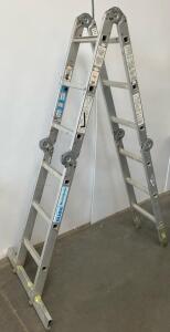 Krause MultiMatic 121482 12' Aluminum Multi-Position Ladder, 300 lbs Capacity