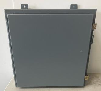 *New* Industrial Steel Electrical Enclosure Box, 20&rdquo;x20&rdquo;x12&rdquo;", Wall Mount, Hinged Door, Gray
