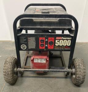 Coleman Powermate Maxa ER Plus 5000W Portable Generator, Tecumseh 10HP, 120/240V, Wheel Kit