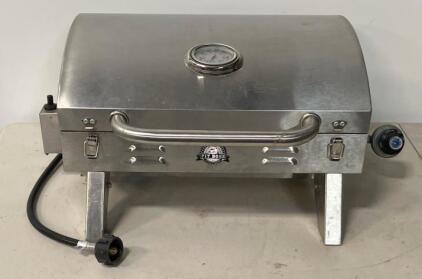 Pit Boss 2-Burner Portable Propane Gas Grill, 20,000 BTU, Stainless Steel