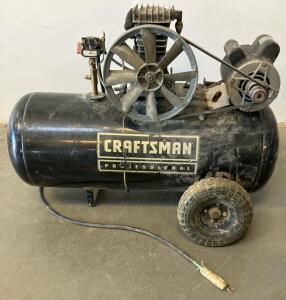 Craftsman Professional 25 Gal 2.0 HP Air Compressor, 8.6 SCFM@40 PSI, 120/240V, Belt Drive