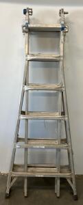 Werner Multi-Position Articulating Aluminum Ladder, 22 ft Reach, 300 lb Capacity, Type IA
