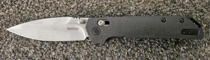 Black Kershaw knife (can't verify)