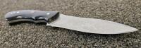Black Fixed Blade with Sheath - 3