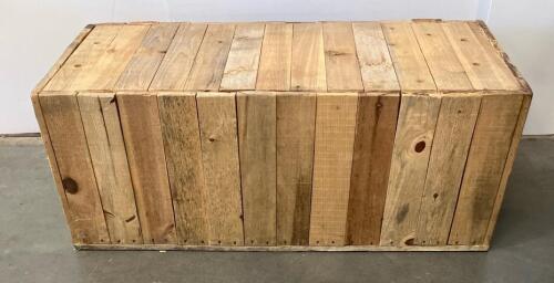 Custom Large Rustic Reclaimed Wood Storage Chest Trunk with Lid,