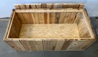 Custom Large Rustic Reclaimed Wood Storage Chest Trunk with Lid, - 2