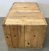 Custom Large Rustic Reclaimed Wood Storage Chest Trunk with Lid, - 5