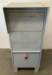 Salsbury Night Depository Drop Safe, Heavy-Duty Steel, Anti-Fish, Key Lock, Gray
