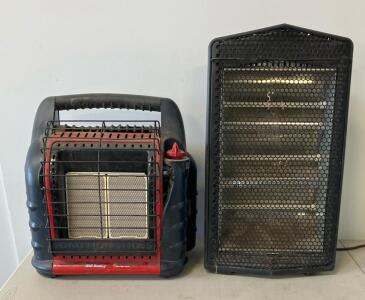 Mr. Heater Big Buddy Propane Radiant Heater 18,000 BTU & Midea 1500W Infrared Quartz Electric Heater