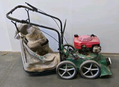 Billy Goat Style Walk-Behind Outdoor Lawn Vacuum, Gas Engine, Manual Start, 40+ Gal Collection Bag