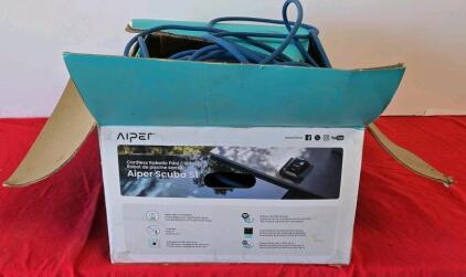Aiper Scuba S1 Cordless Robotic Pool Cleaner, 150-Min Runtime, 1600 Sq Ft, Blue/Black