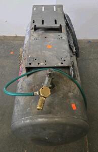 Portable 20-30 Gallon Steel Air Compressor Tank Frame With Wheels and Hose