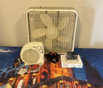 Lakewood P-20 Series 20" Box Fan 120V, Pelonid Heater, *both work* Tapestry & More