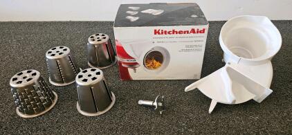 KitchenAid RVSA Rotor Slicer/Shredder Attachment, 4 Cones, for Stand Mixers