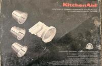 KitchenAid RVSA Rotor Slicer/Shredder Attachment, 4 Cones, for Stand Mixers - 4