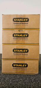 Four Stanley QTL270M626RA4788SWEZB Storeroom Lever Locksets, Satin Chrome 626, Commercial, 2 Keys
