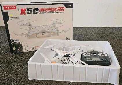 Syma X5C Quadcopter with 2MP HD Camera, 6-Axis Gyro, 2.4GHz Control, 7-Minute Flight Time