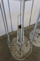 Set of 3 Wire Cone Display Racks & Ornate Metal Easel &ndash; Steel, 72/54/36 in Racks, 70 in Easel - 5