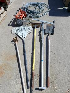 American Lawn Mower Reel Push Mower, Industrial Hose & 6 Yard Tools &ndash; Complete Set