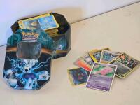 Large Pok&eacute;mon Trading Card Lot ~200+ Cards, Includes EX, Holos, Rares, Collector Tin - 2