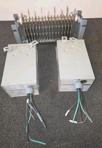 Electric Duct Heater Assembly, Open Coil 15kW 480V 3-Phase, Two Terminal Boxes Included