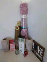 Mixed Lot: Motorola Radios, Tire Chains, Pink Rug, Home Decor, Kitchenware, Partyware - 2