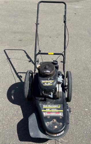 Yard Machines 18" Walk-Behind String Trimmer, 5.0 HP Tecumseh Engine, Model 25A-203L729 (Pull String Needs Some Repair Unable to Test For Compression)