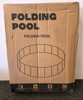 Portable Folding Pool, Approx. 60" x 12", PVC Material, Non-slip Bottom, Foldable Design, 6 Birthday Wrapping Papper - 2