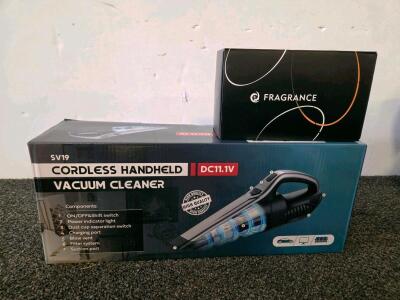 SV19 Cordless Handheld Vacuum Cleaner, 11.1V, 650ml, 2-Speed, Wacalarda Car & Car Fragrance Diffuser