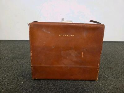 Polaroid Land Camera Model 80 with Wink-Light Flash, Leather Case, Accessories, 1954-1957 USA