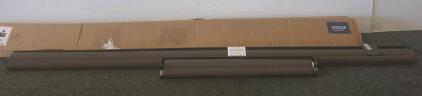 Levolor Roller Shade, Brown/Tan Fabric, Includes Mounting Hardware one 6FT 8IN & 2FT 5IN