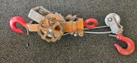 Assorted Rigging Hardware Lot: Pulleys, Shackles, Hooks, Turnbuckles, Snatch Blocks, Chain, Wire Rope Puller - 2