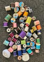 Assorted Sewing & Quilting Supplies With 4-Drawer Organizer, 50+ Threads, Fabric, Project Kit - 2