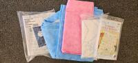 Assorted Sewing & Quilting Supplies With 4-Drawer Organizer, 50+ Threads, Fabric, Project Kit - 4