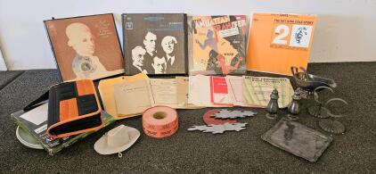 Vintage Records, Music Books & Household Items Lot &ndash; Includes Classical & Jazz LPs, Sheet Music, Silverplate Serving Pieces