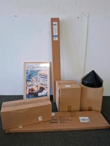 Framed Art Print, BlastHome Curtain Rod Set, JYINCPED Dock Piling Cap, Worth Lawn Edging, Transit Fuel Door Assembly
