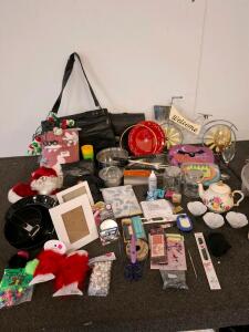 Large Mixed Household Lot &ndash; Kitchenware, Bakeware, Craft Supplies, Bags, Decor, 40+ Pieces