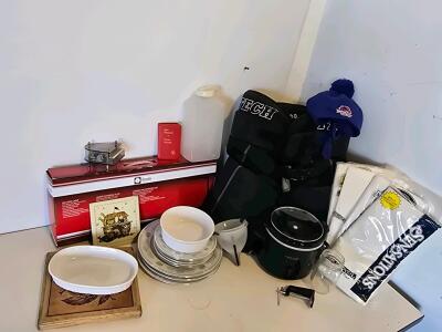Assorted Household Lot &ndash; Kitchenware, Crofton Slow Cooker, Sensations Sheets, Tech Pads, Decor