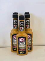 Automotive Lot: STP & Prestone Additives, Car Emblems, Decals, Door Sill Plates, Signs, Accessories - 8