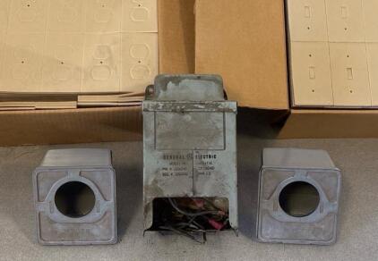Electric Outlet Insulation, General Electric 9T51Y30 1kVA Transformer, Walker Boxes, Outlet & Switch Cover Plates Lot