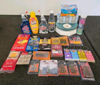 Assorted Household Supply Lot: 24+ Items, New Condition, Various Brands (D)