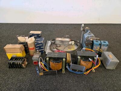 Industrial Electrical Controls Lot: Transformers, Honeywell Micro Switches, Square D Pilot Transformer (Shelf I)