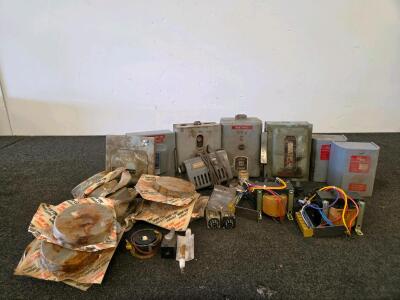 Large Lot Industrial Disconnect Switches, Northlake Transformers, UL Covers, Allen-Bradley Relays (Shelf I)