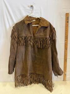 Vintage Old West Inc. Suede Fringe Jacket, Size 40, Made in Mexico