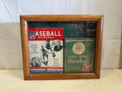 1942 Baseball Record Book (Radio Edition) & 1939 Major League Baseball 100th Anniversary Edition